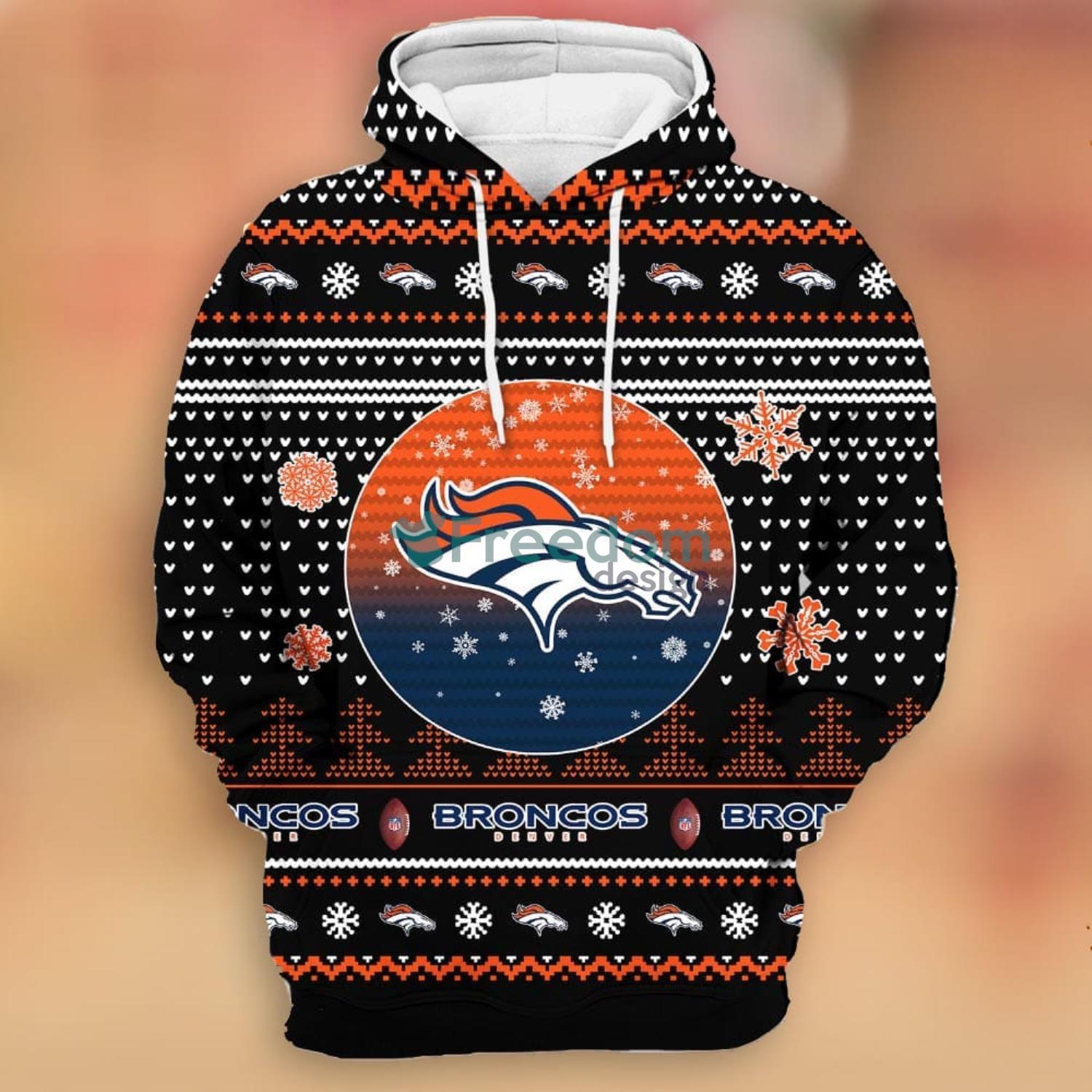 Broncos Hoodie Womens 3D Discount Denver Broncos Gift