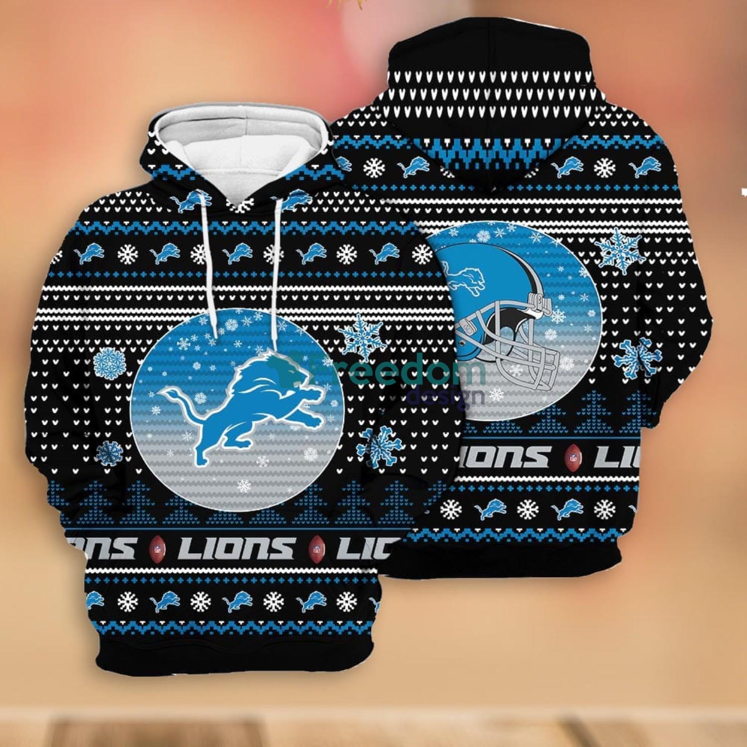 Merry Christmas Season 2023 Detroit Lions 3D Hoodie Christmas Gift For Men  And Women - Freedomdesign