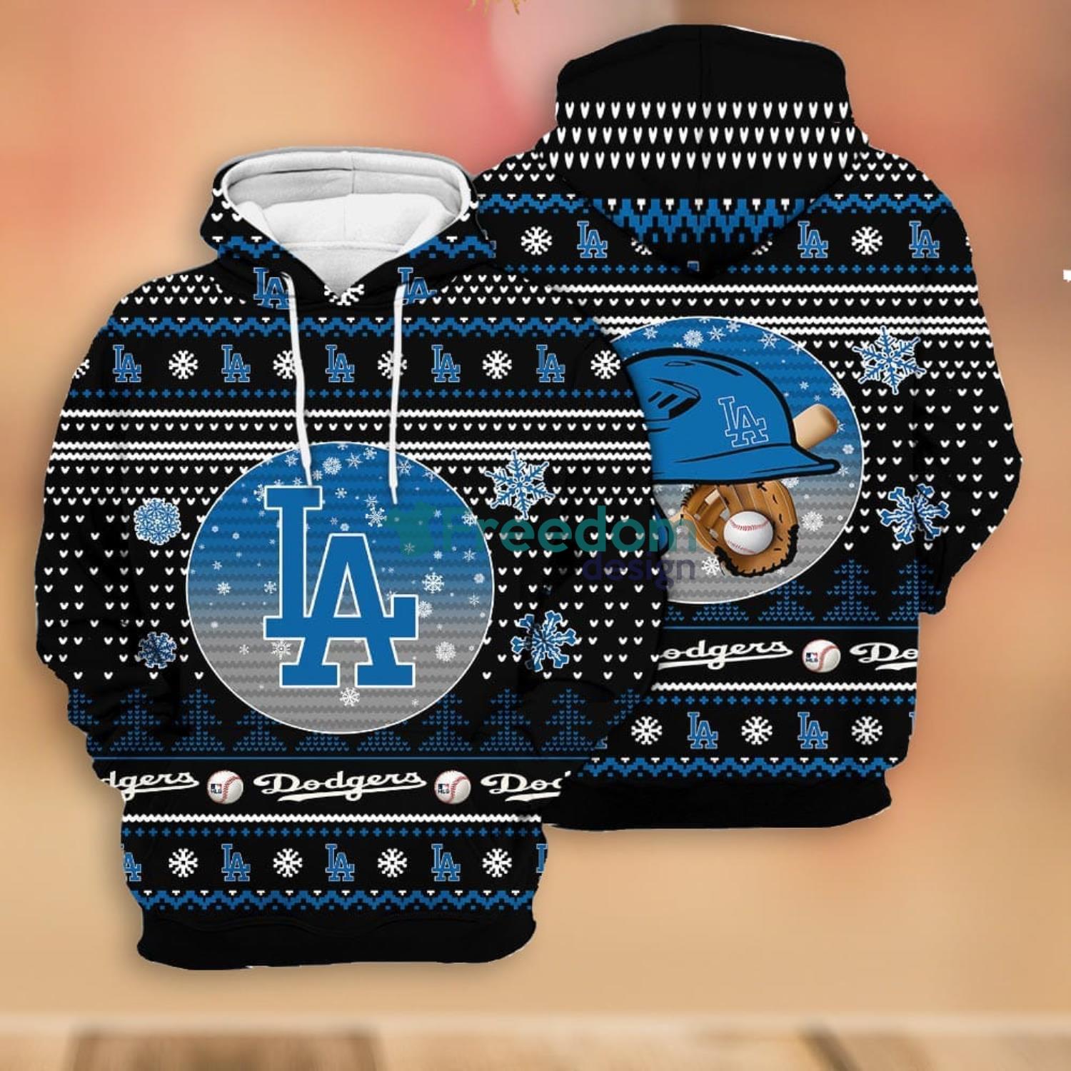 Snoopy Love Los Angeles Dodgers Ugly Christmas Sweater - Freedomdesign