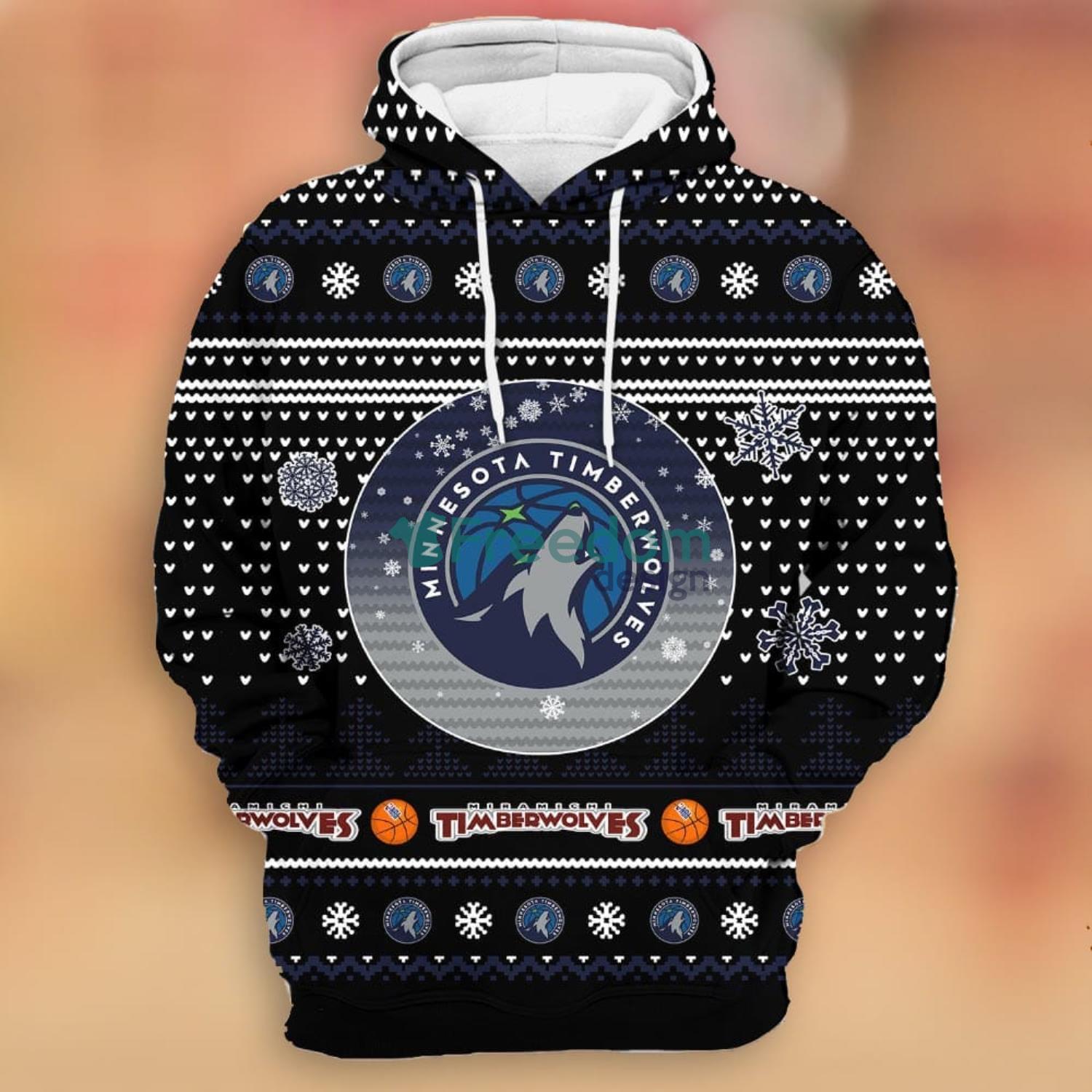 Minnesota Timberwolves Sports 3D Hoodie Christmas Sweater