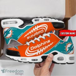 Miami Dolphins Air Cushion Sport Shoes Custom Name Gift For Men And Women Sport Fans Product Photo 2