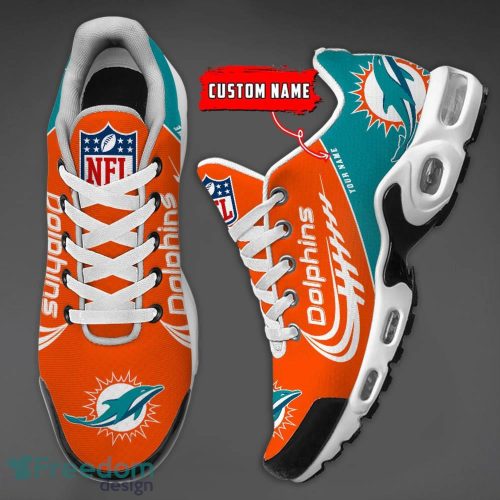 Miami Dolphins Air Cushion Sport Shoes Custom Name Gift For Men And Women Sport Fans Product Photo 3