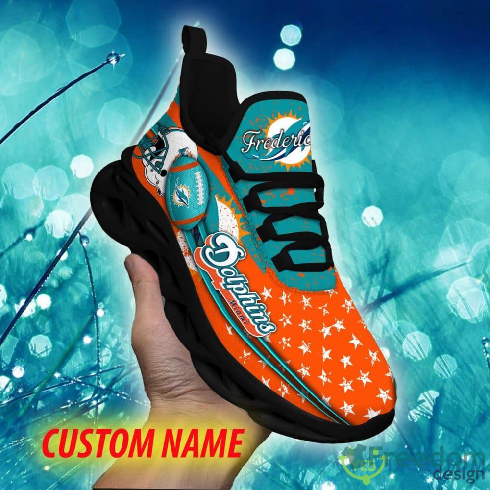 Miami Dolphins Max Soul Shoes Style 2 Custom Name Running Sneakers For Fans  Gift - Freedomdesign