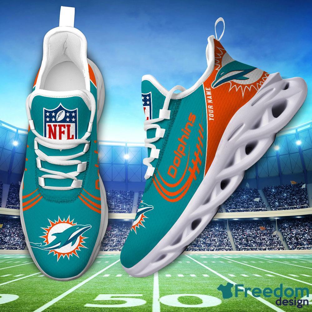 Miami Dolphins Max Soul Shoes Style 2 Custom Name Running Sneakers For Fans  Gift - Freedomdesign