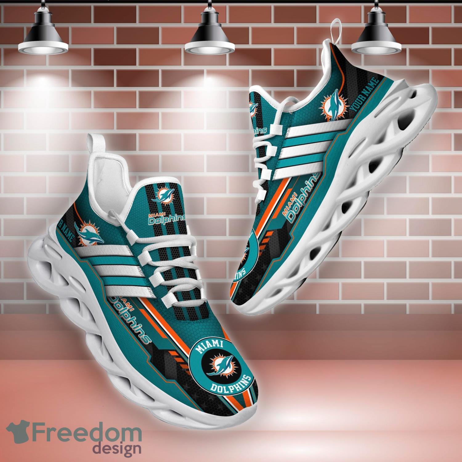 Miami Dolphins Nfl Sport Teams Runing Yeezy Sneakers Shoes