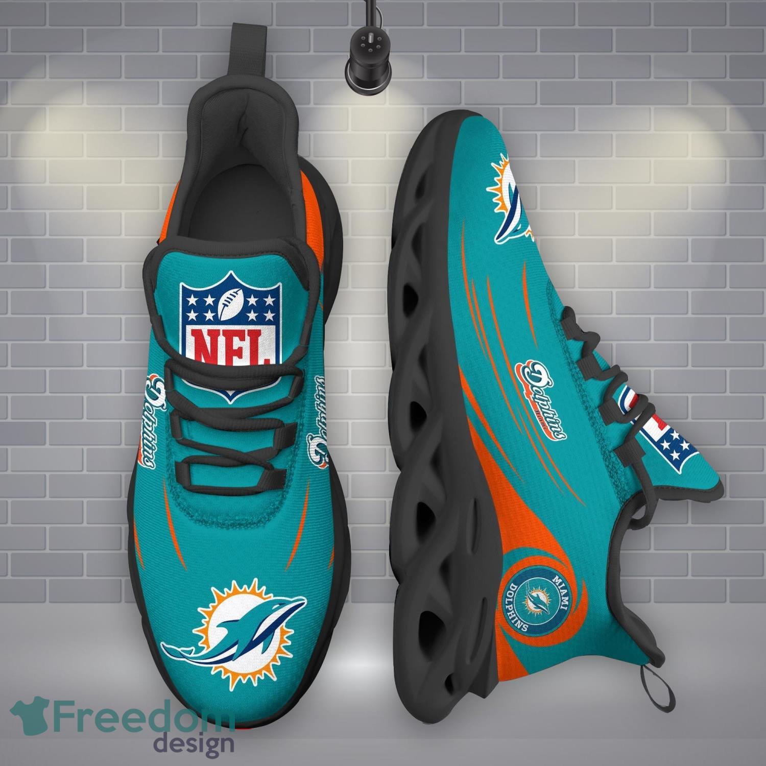 Miami Dolphins NFLMax Soul Shoes New Sport Gift Running Sneakers Product Photo 1