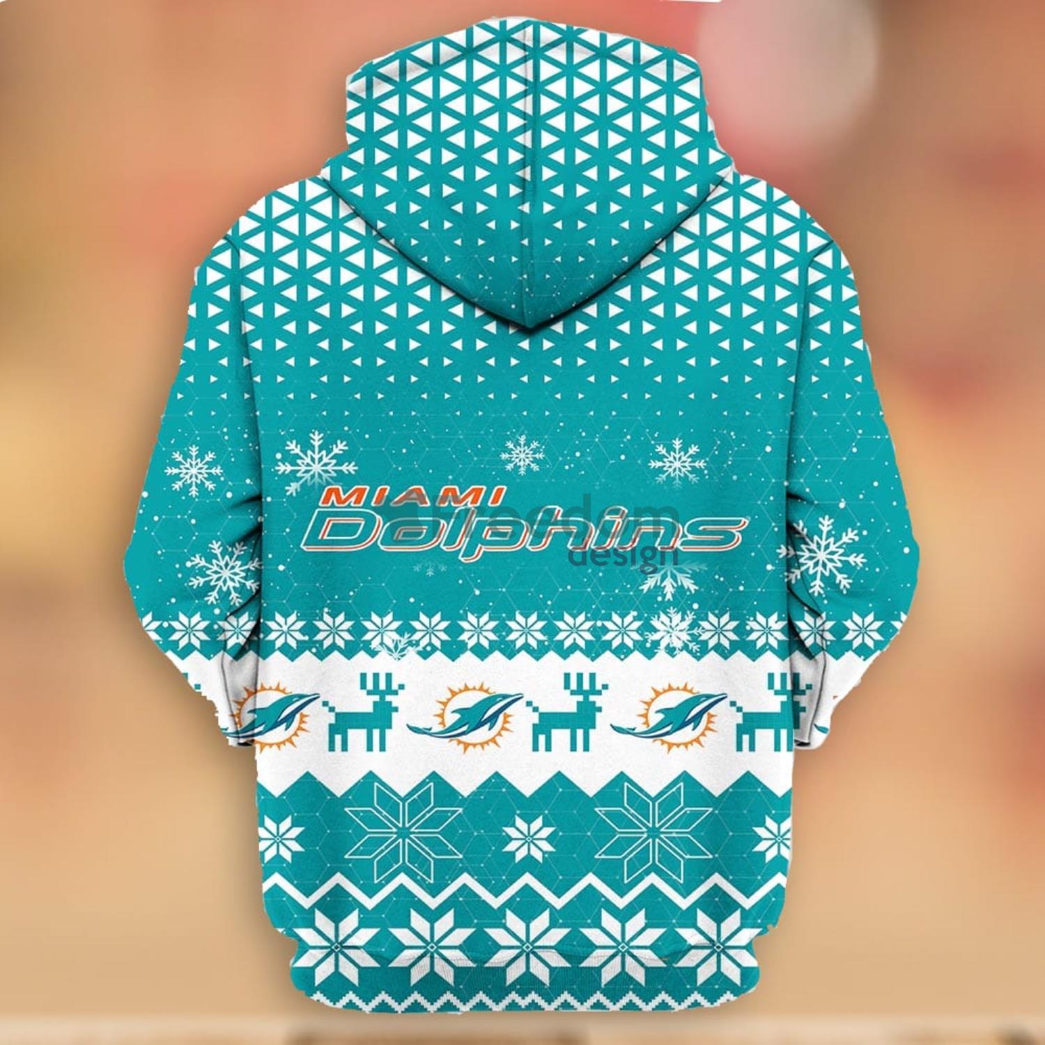 NFL Miami Dolphins Men And Women 3D Full Printing Hoodie Zip