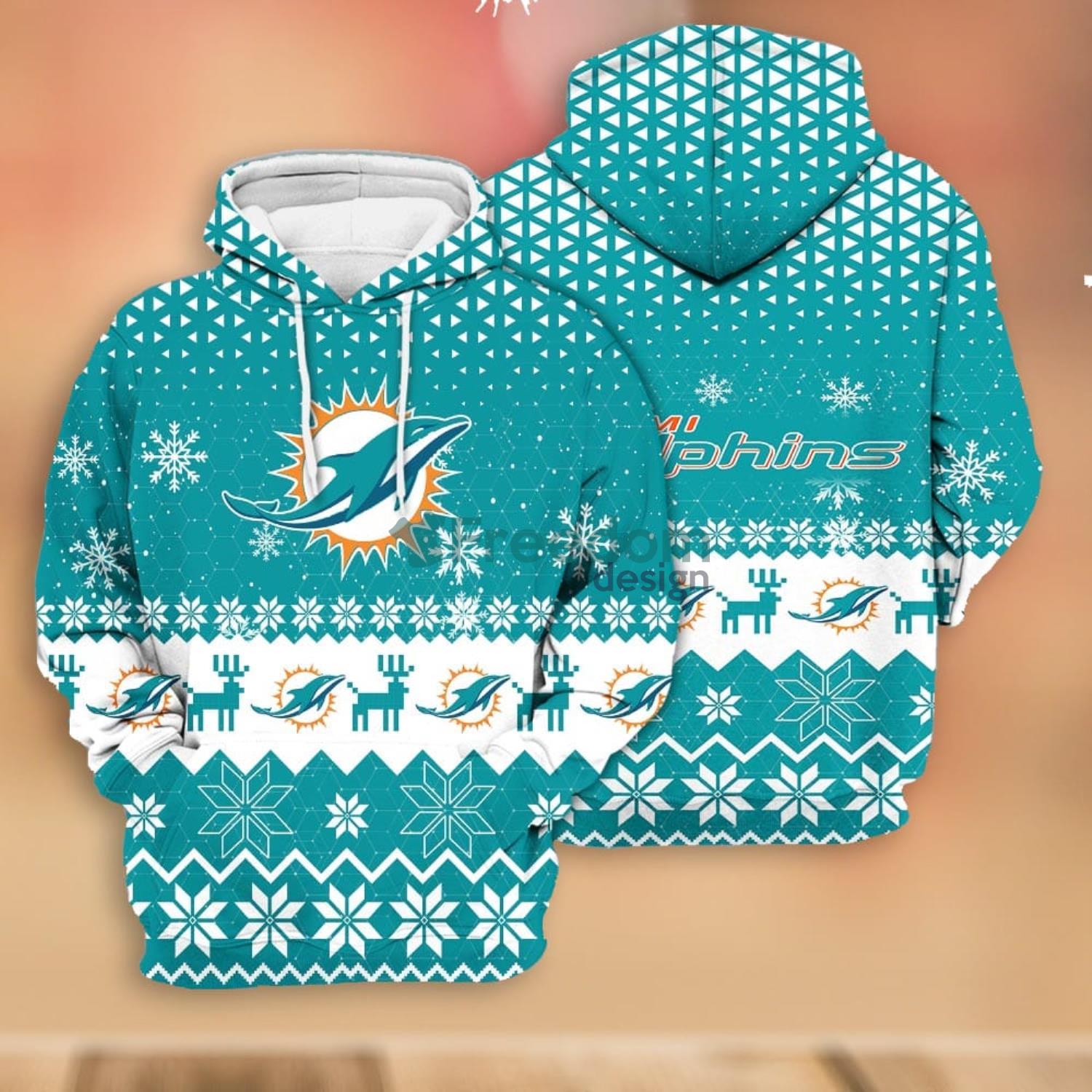 Merry Christmas Season 2023 Miami Dolphins 3D Hoodie Christmas