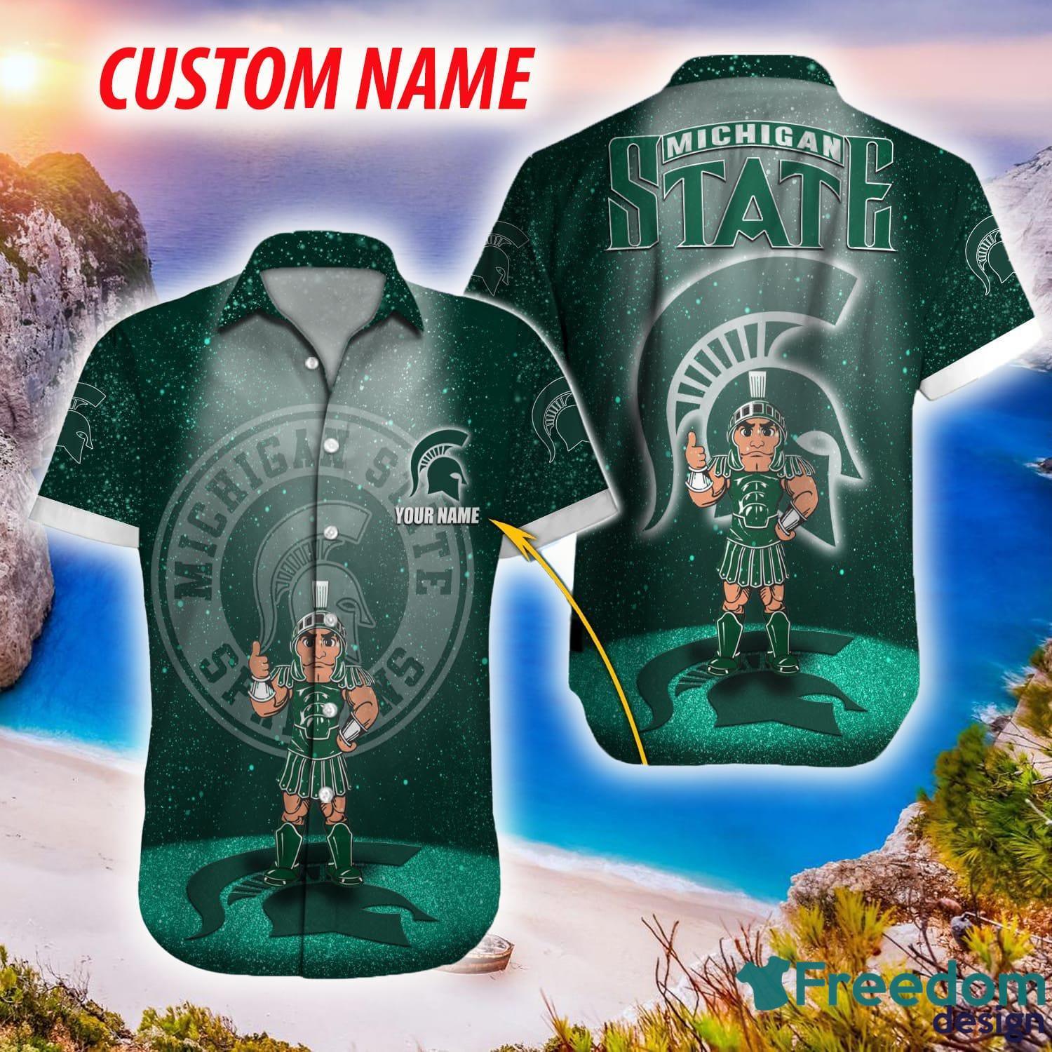 Michigan State Spartans NCAA Custom Name 3D Hawaiian Shirt Summer Funny  Color For Men And Women - Freedomdesign