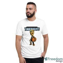 Minnesota Timberwolves NBA Basketball Groot Marvel Guardians Of The Galaxy T Shirt