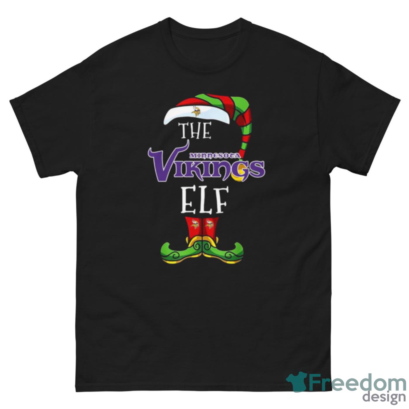 Minnesota Vikings Christmas ELF Funny NFL T Shirt - G500 Men’s Classic Tee