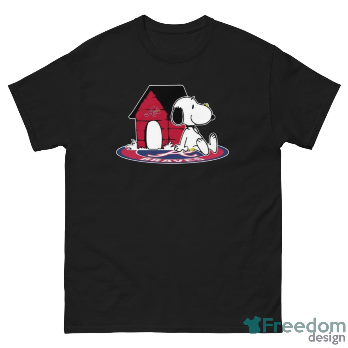 MLB Baseball Atlanta Braves Snoopy The Peanuts Movie Shirt T Shirt - G500 Men’s Classic Tee