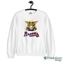 MLB Baseball Atlanta Braves Star Wars Baby Yoda Sport Gift T- Shirt