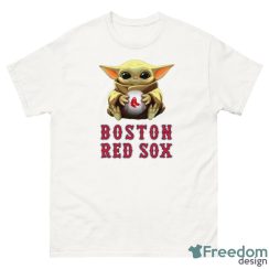 MLB Baseball Boston Red Sox Star Wars Baby Yoda Sport Gift T- Shirt - G500 Men’s Classic T-Shirt