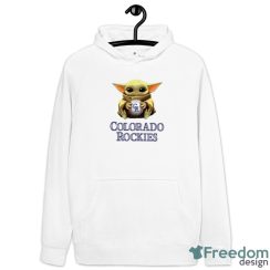 MLB Baseball Colorado Rockies Star Wars Baby Yoda Sport Gift T- Shirt - Hoodie