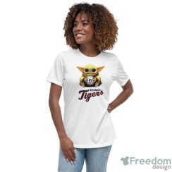 MLB Baseball Detroit Tigers Star Wars Baby Yoda Shirt T Shirt - Women's Relaxed Short Sleeve Jersey Tee