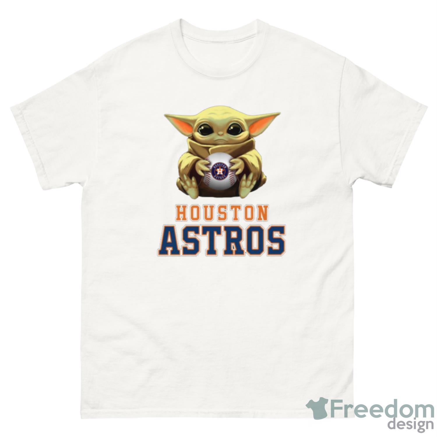 MLB Baseball Houston Astros Star Wars Baby Yoda Shirt MLB Baseball Houston Astros Star Wars Baby Yoda Shirt Product Photo 2