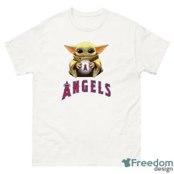 MLB Baseball Los Angeles Angels Star Wars Baby Yoda Sport Gift T- Shirt - G500 Men’s Classic T-Shirt