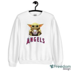 MLB Baseball Los Angeles Angels Star Wars Baby Yoda Sport Gift T- Shirt