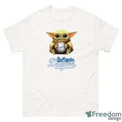 MLB Baseball Los Angeles Dodgers Star Wars Baby Yoda Sport Gift T- Shirt - G500 Men’s Classic T-Shirt