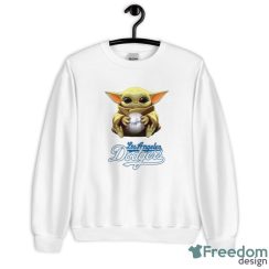 MLB Baseball Los Angeles Dodgers Star Wars Baby Yoda Sport Gift T- Shirt