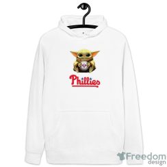 MLB Baseball Philadelphia Phillies Star Wars Baby Yoda Shirt Product Photo 3