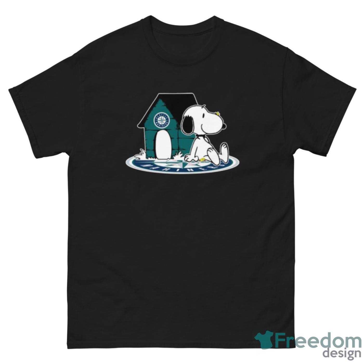 MLB Baseball Seattle Mariners Snoopy The Peanuts Movie Shirt T Shirt - G500 Men’s Classic Tee