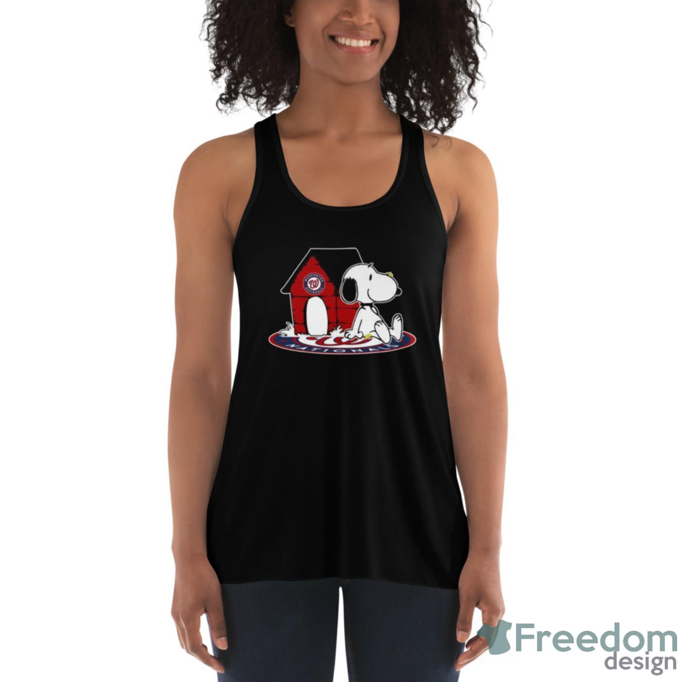 MLB Baseball Washington Nationals Snoopy The Peanuts Movie Shirt T Shirt - Womens Flowy Racerback Tank MLB Baseball Washington Nationals Snoopy The Peanuts Movie Shirt T Shirt - Womens Flowy Racerback Tank