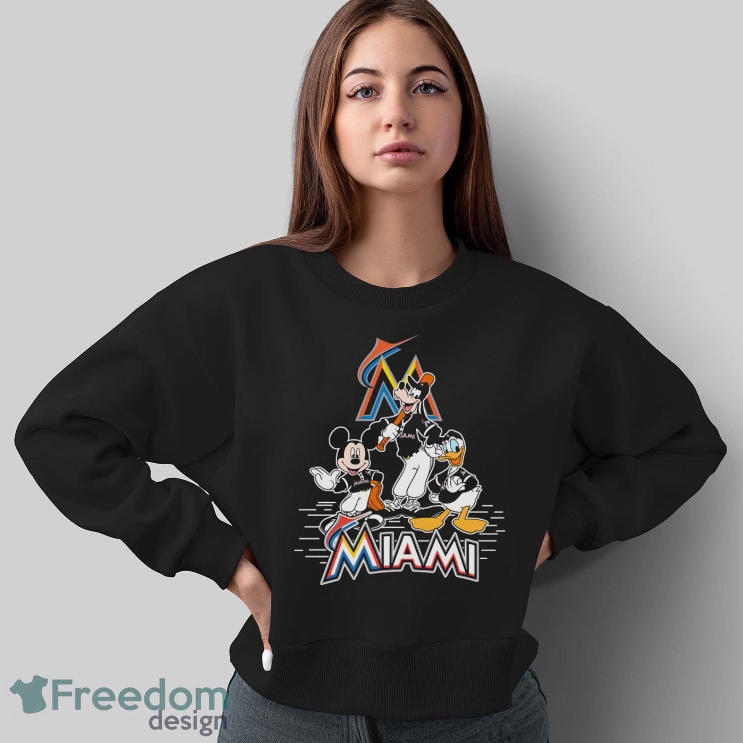 Miami Marlins Stitched Baseball 3/4 Black Sleeve Raglan 6M