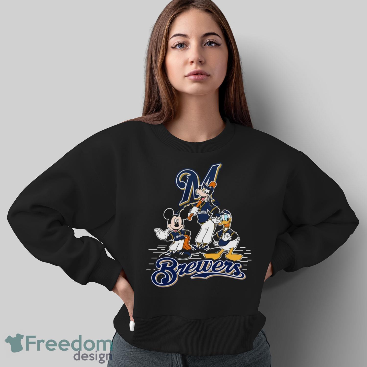 MLB Sport Fans Milwaukee Brewers Mickey Mouse Donald Duck Goofy Baseball T Shirt Product Photo 4 MLB Sport Fans Milwaukee Brewers Mickey Mouse Donald Duck Goofy Baseball T Shirt Product Photo 4