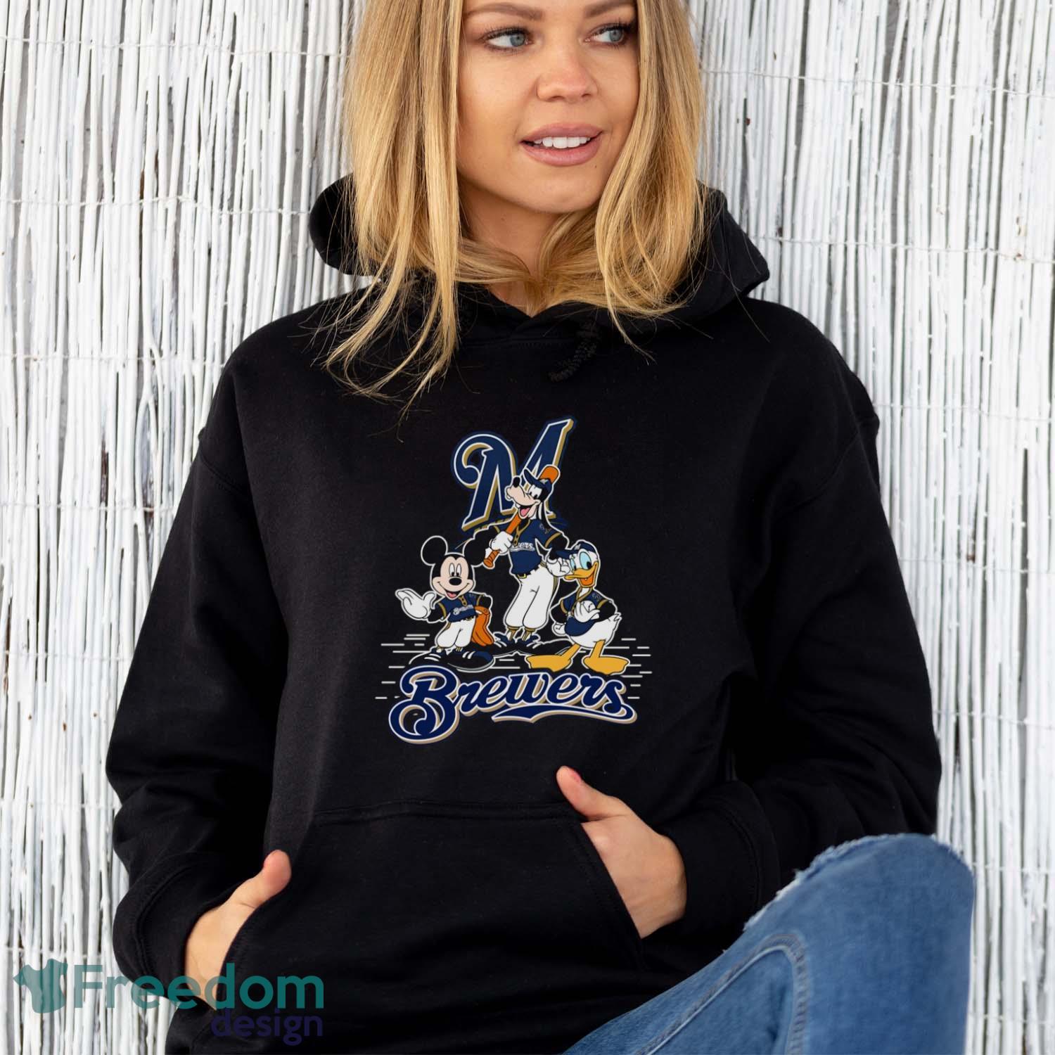 MLB Sport Fans Milwaukee Brewers Mickey Mouse Donald Duck Goofy Baseball T Shirt Product Photo 5 MLB Sport Fans Milwaukee Brewers Mickey Mouse Donald Duck Goofy Baseball T Shirt Product Photo 5