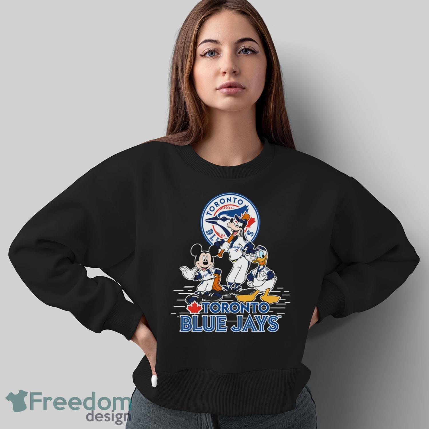 MLB Sport Fans Toronto Blue Jays Mickey Mouse Donald Duck Goofy Baseball T Shirt Product Photo 4 MLB Sport Fans Toronto Blue Jays Mickey Mouse Donald Duck Goofy Baseball T Shirt Product Photo 4