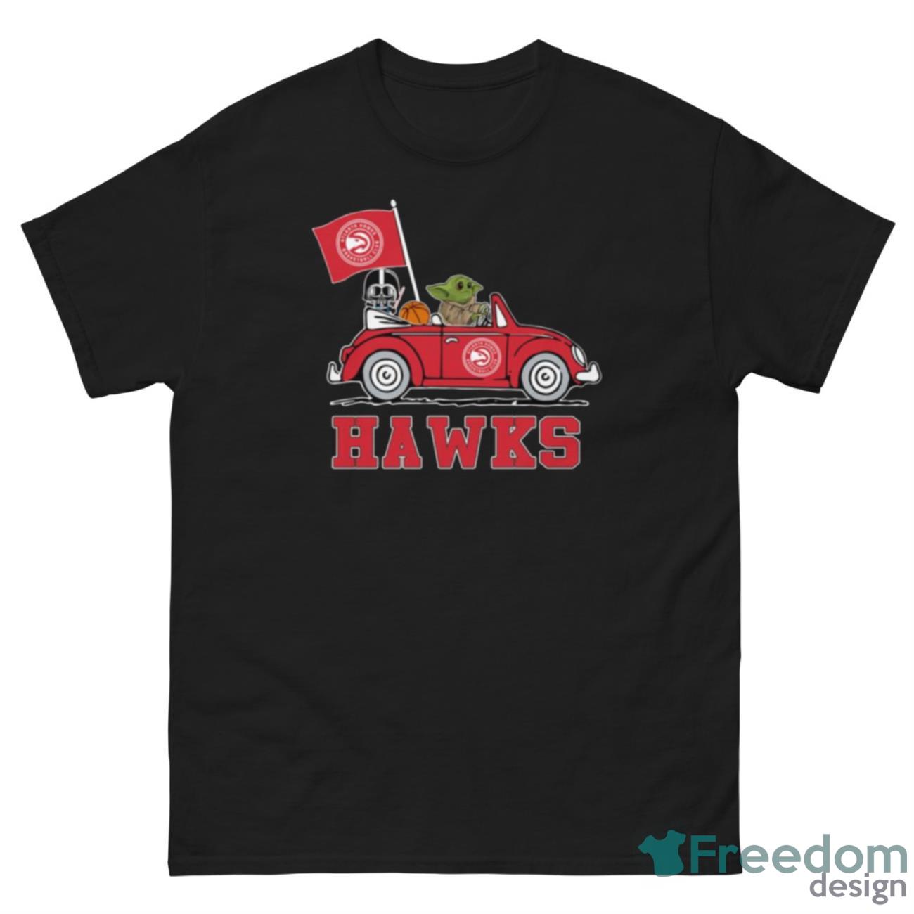 NBA Basketball Atlanta Hawks Darth Vader Baby Yoda Driving Star Wars ...