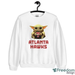 NBA Basketball Atlanta Hawks Star Wars Baby Yoda Sport Gift T- Shirt