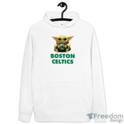 NBA Basketball Boston Celtics Star Wars Baby Yoda Shirt Product Photo 3