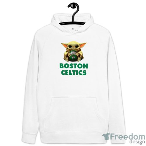 NBA Basketball Boston Celtics Star Wars Baby Yoda Shirt Product Photo 3