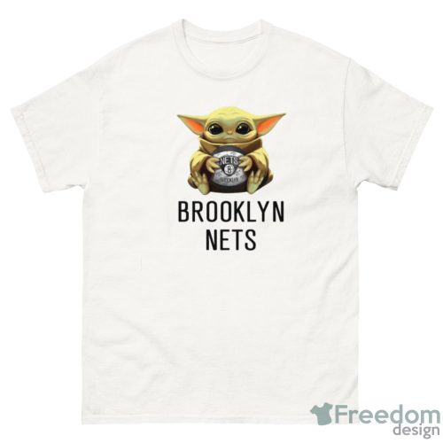 NBA Basketball Brooklyn Nets Star Wars Baby Yoda Shirt Product Photo 2