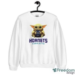 NBA Basketball Charlotte Hornets Star Wars Baby Yoda Sport Gift T- Shirt