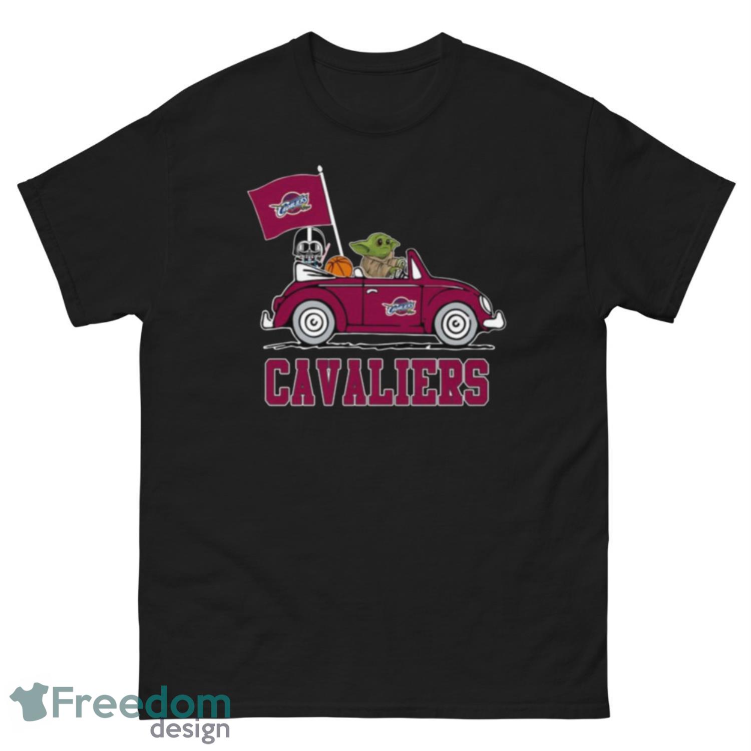 NBA Basketball Cleveland Cavaliers Darth Vader Baby Yoda Driving Star Wars Shirt T Shirt - G500 Men’s Classic Tee