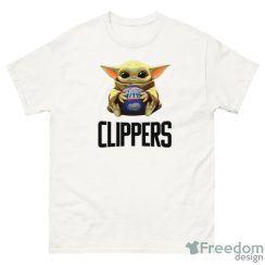 NBA Basketball LA Clippers Star Wars Baby Yoda Shirt Product Photo 2