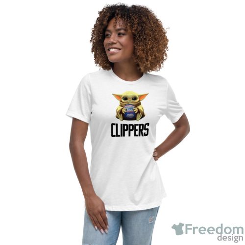 NBA Basketball LA Clippers Star Wars Baby Yoda Shirt Product Photo 4