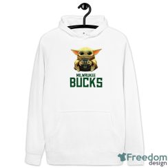 NBA Basketball Milwaukee Bucks Star Wars Baby Yoda Sport Gift T- Shirt - Hoodie