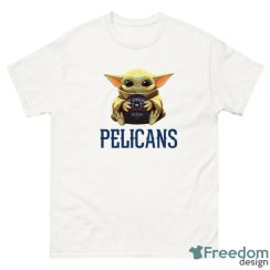 NBA Basketball New Orleans Pelicans Star Wars Baby Yoda Sport Gift T- Shirt - G500 Men’s Classic T-Shirt