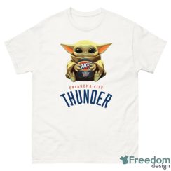 NBA Basketball Oklahoma City Thunder Star Wars Baby Yoda Sport Gift T- Shirt - G500 Men’s Classic T-Shirt