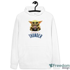 NBA Basketball Oklahoma City Thunder Star Wars Baby Yoda Sport Gift T- Shirt - Hoodie