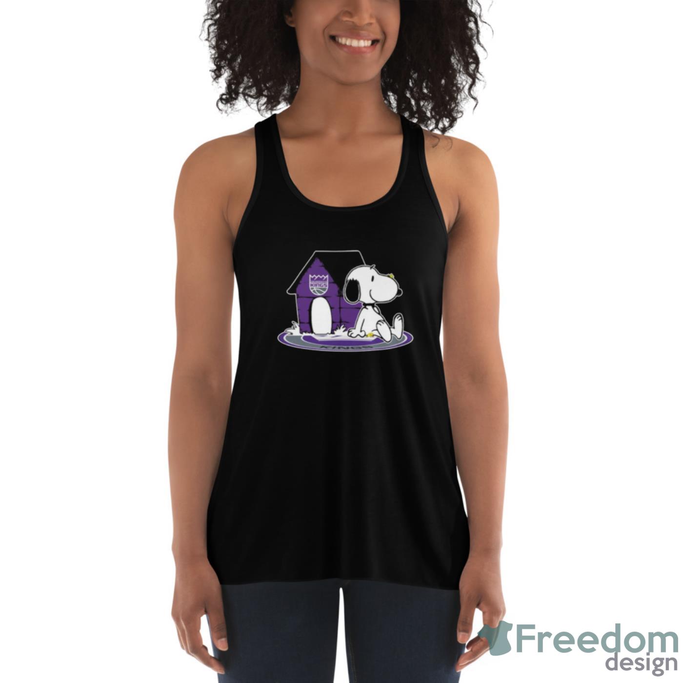 NBA Basketball Sacramento Kings Snoopy The Peanuts Movie Shirt T Shirt - Womens Flowy Racerback Tank NBA Basketball Sacramento Kings Snoopy The Peanuts Movie Shirt T Shirt - Womens Flowy Racerback Tank