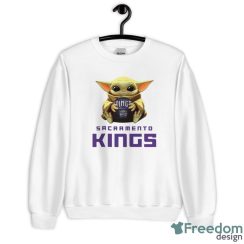 NBA Basketball Sacramento Kings Star Wars Baby Yoda Sport Gift T- Shirt