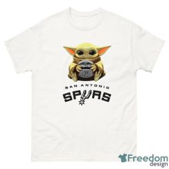 NBA Basketball San Antonio Spurs Star Wars Baby Yoda Sport Gift T- Shirt - G500 Men’s Classic T-Shirt
