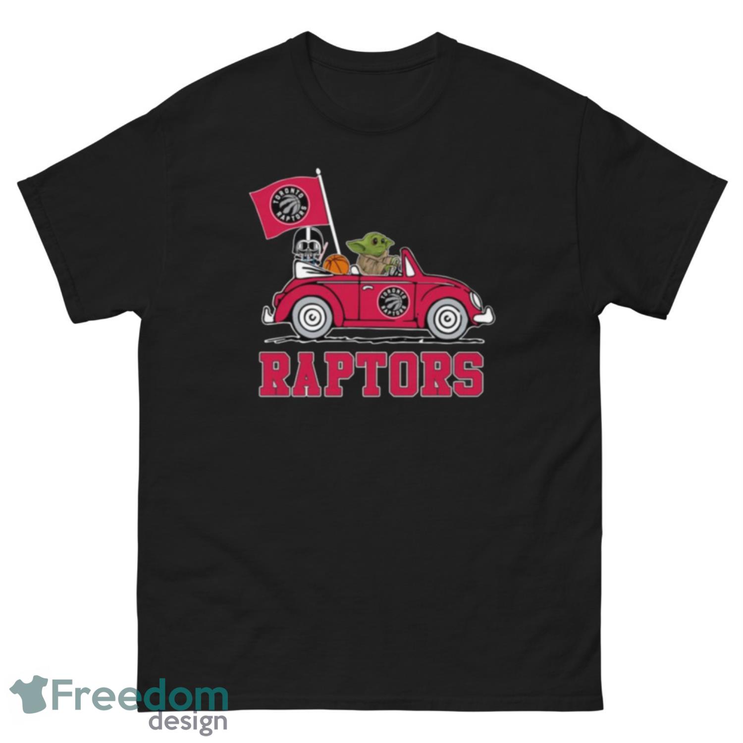 NBA Basketball Toronto Raptors Darth Vader Baby Yoda Driving Star Wars Shirt T Shirt - G500 Men’s Classic Tee