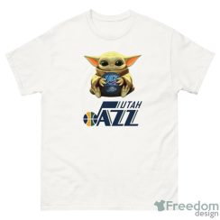 NBA Basketball Utah Jazz Star Wars Baby Yoda Shirt Product Photo 2